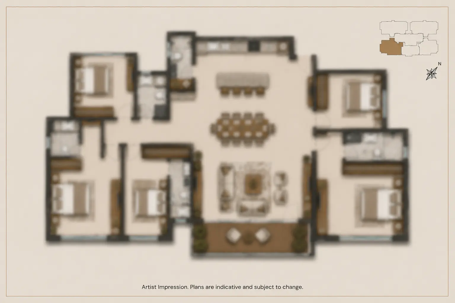 5 BHK Floor Plan